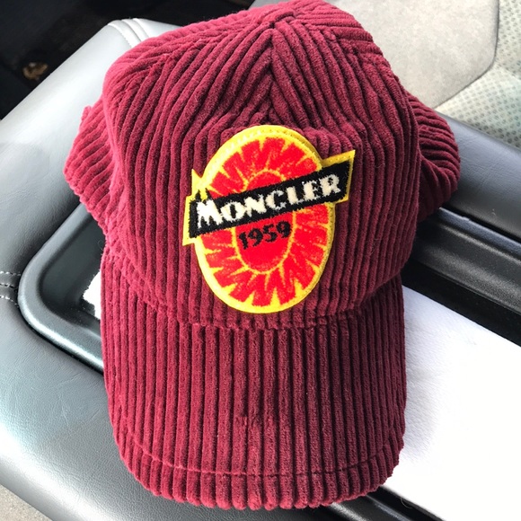 Moncler Corduroy Baseball Hat Like New 